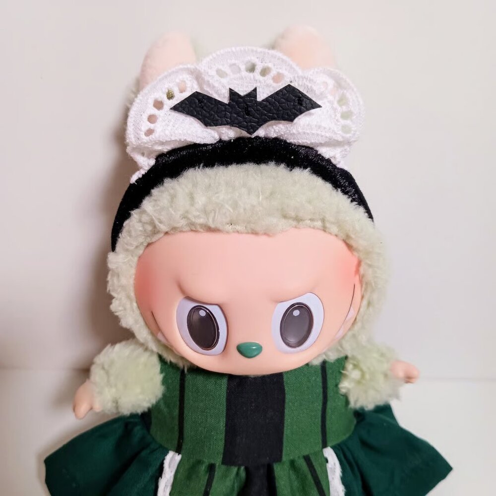 Custom Haunted Mansion Maid Inspired Dress and Headband Labubu Outfit - Picture 2 of 6